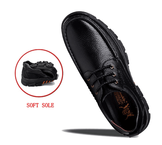 Christmas Sale⛄--40% OFF 🎁Mens Waterproof Non Slip Soft Sole Casual Genuine Leather Oxfords