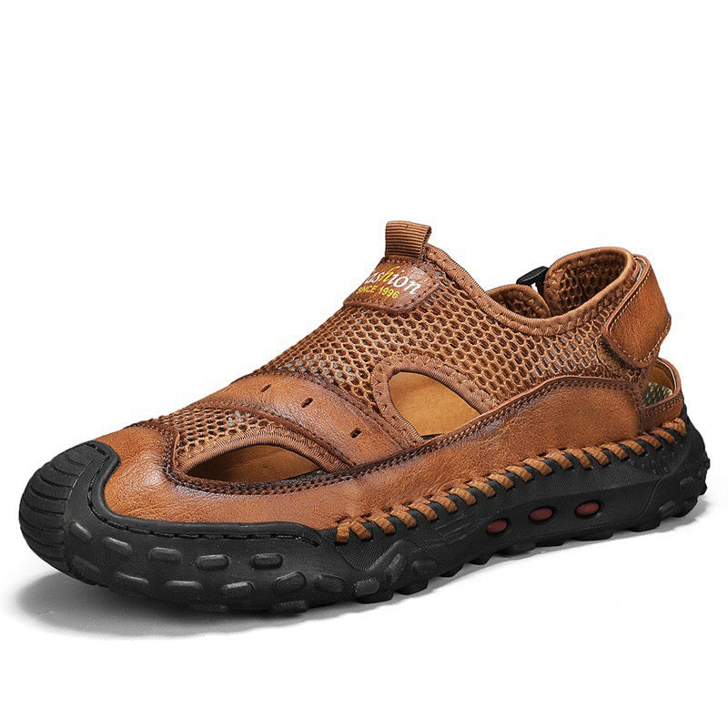 ⏰Last Day! 45% OFF 🔥 Men's Genuine Leather Breathable Outdoor Orthopedic Sandals