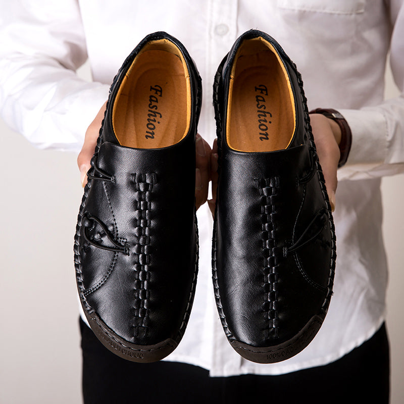 COMFYMORE™ 2023S Mens Genuine Leather Comfy Soft Sole Slip On Loafers