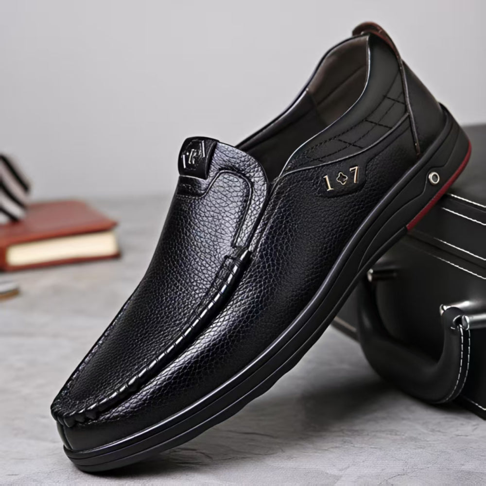 Last Day 50% OFF🔥Men's Genuine Leather Soft Insole Casual Business Slip On Loafers