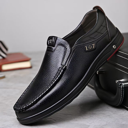 Last Day 50% OFF🔥Men's Genuine Leather Soft Insole Casual Business Slip On Loafers
