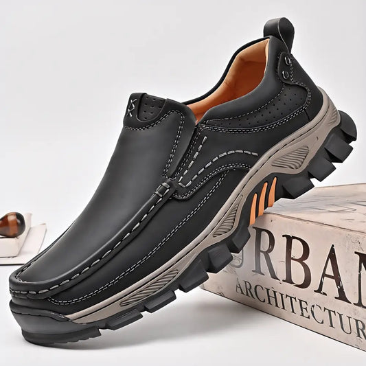 ⏰Promotion 50% OFF - Men's Orthopedic Comfortable Casual Genuine Leather Slip On Loafers