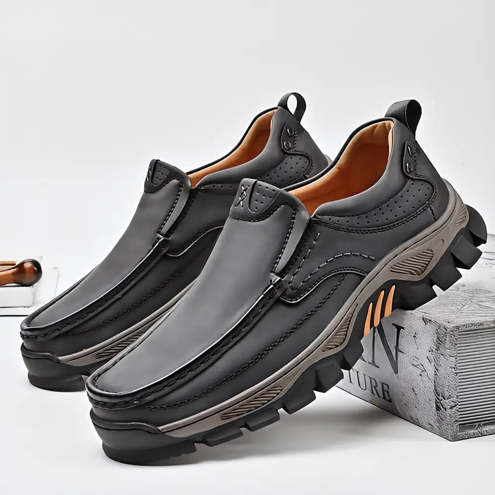 ⏰Promotion 50% OFF - Men's Orthopedic Comfortable Casual Genuine Leather Slip On Loafers