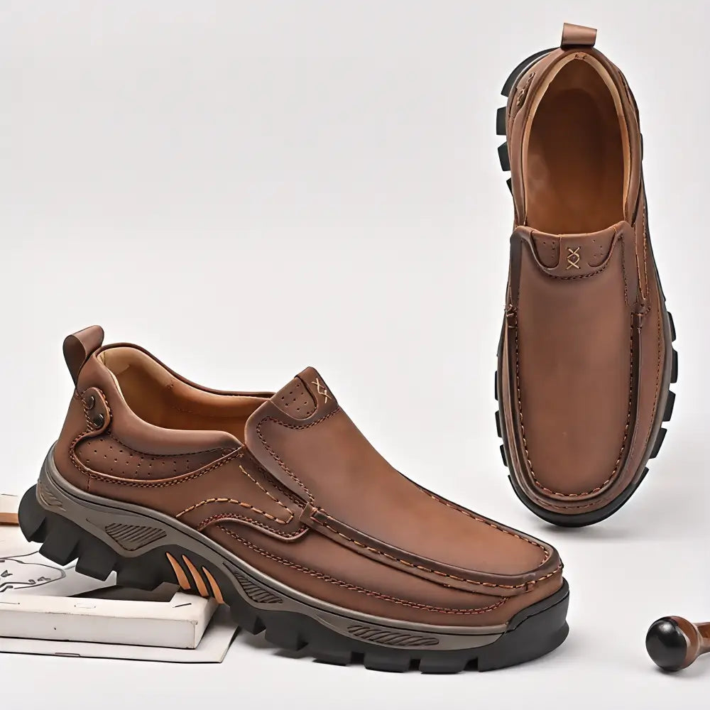 ⏰Promotion 50% OFF - Men's Orthopedic Comfortable Casual Genuine Leather Slip On Loafers