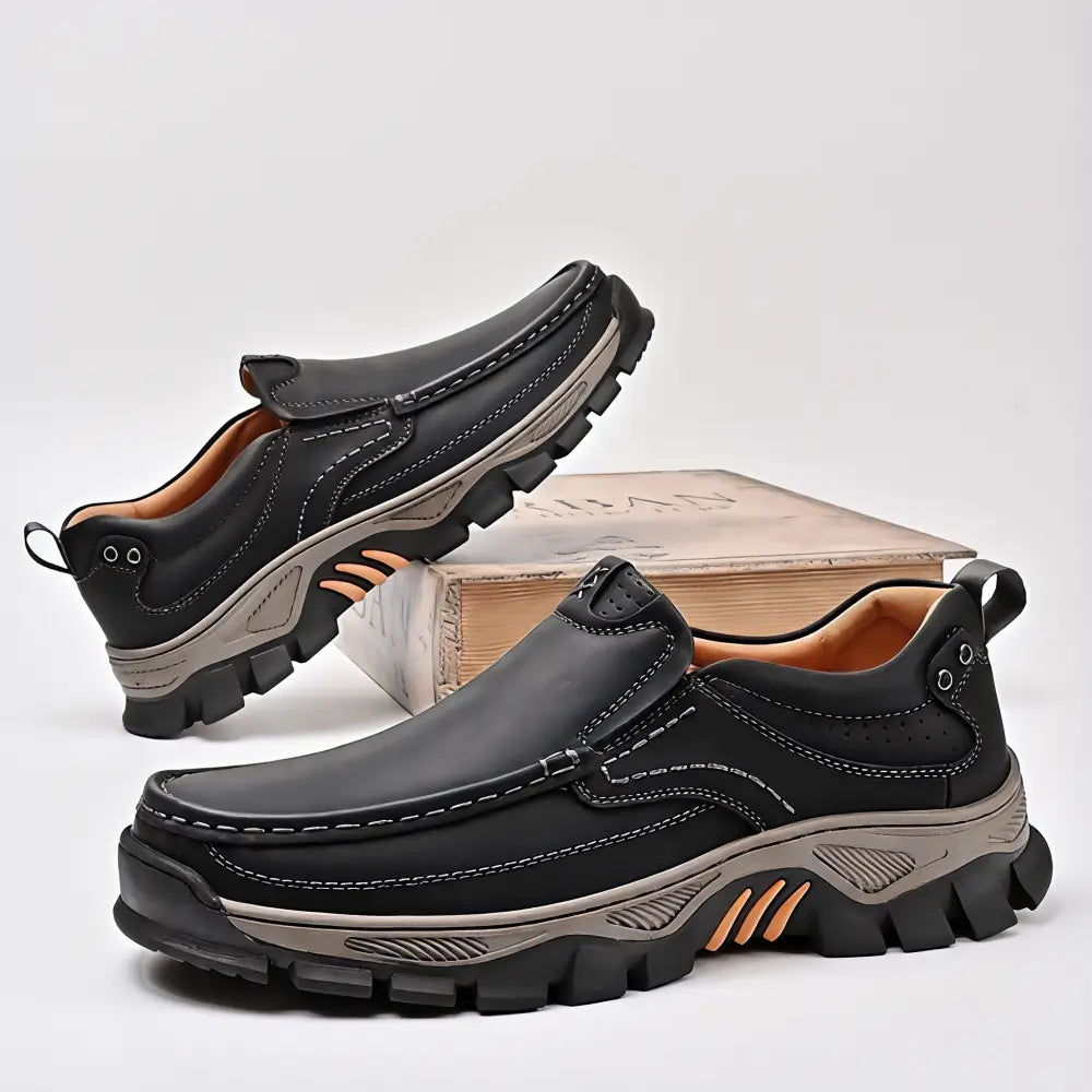 ⏰Promotion 50% OFF - Men's Orthopedic Comfortable Casual Genuine Leather Slip On Loafers