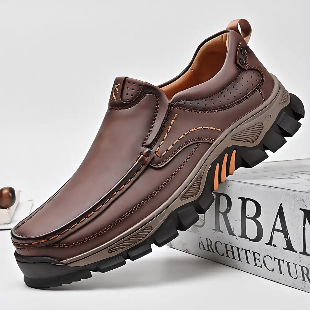 ⏰Promotion 50% OFF - Men's Orthopedic Comfortable Casual Genuine Leather Slip On Loafers