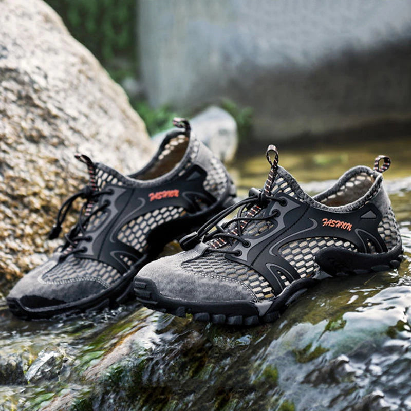 Men's Breathable Mesh Casual Lightweight Outdoor Hiking Shoes