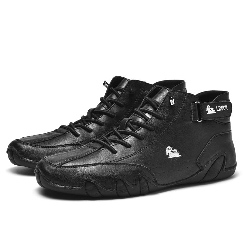Comfymore™ Mens Italian Handmade Waterproof Non-Slip Outdoor Casual Chukka Boots
