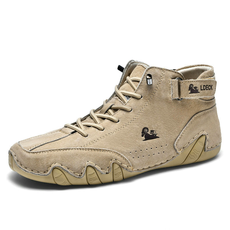 Comfymore™ Mens Italian Handmade Waterproof Non-Slip Outdoor Casual Chukka Boots
