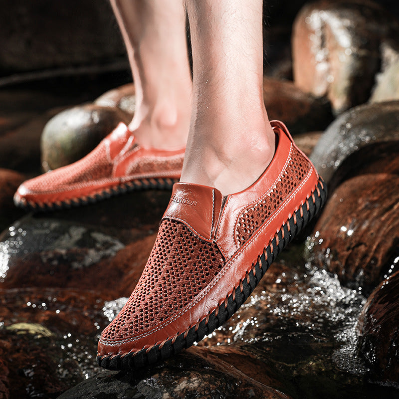 Last Day 50% OFF🔥Men's Breathable Non-Slip Water Shoes Casual Slip On Loafers