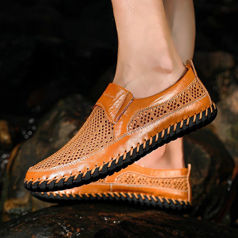 Comfymore® Men's Breathable Mesh Casual Slip On Loafers Water Shoes