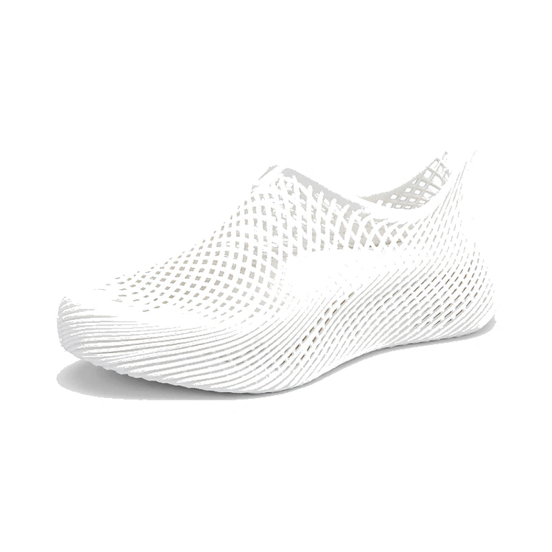 White Lightweight Slip-On Water Shoes – Breathable Quick-Dry Casual Shoes for Beach