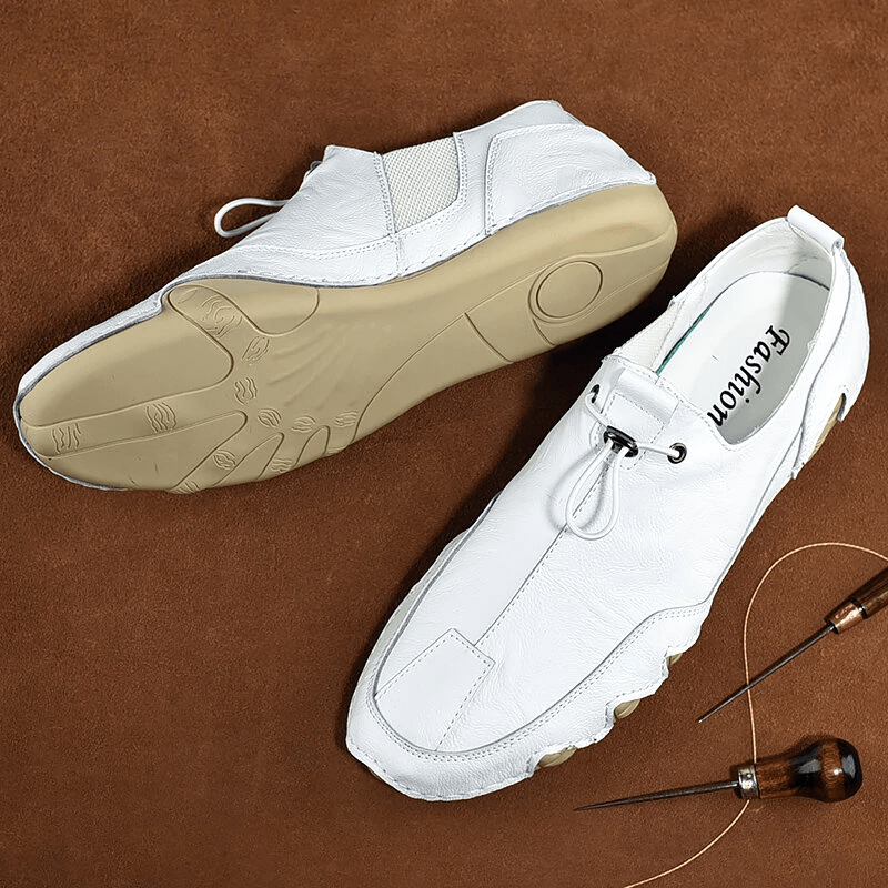 🔥Hot Sale🎁--30% OFF 🎉 Men Genuine Leather Lightweight Soft Sole Fashion Casual Loafers