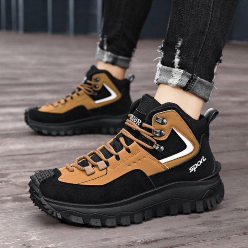 (⏰LAST DAY-70% OFF🛒)Men's Outdoor Hiking Boots - Waterproof, Non-Slip, Puncture-Proof And Smash-Proof; Correct Arch Support And Wide Toe - Suitable For Daily Wear And Outdoor Adventures