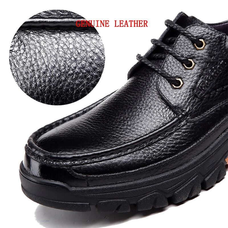 Christmas Sale⛄--40% OFF 🎁Mens Waterproof Non Slip Soft Sole Casual Genuine Leather Oxfords