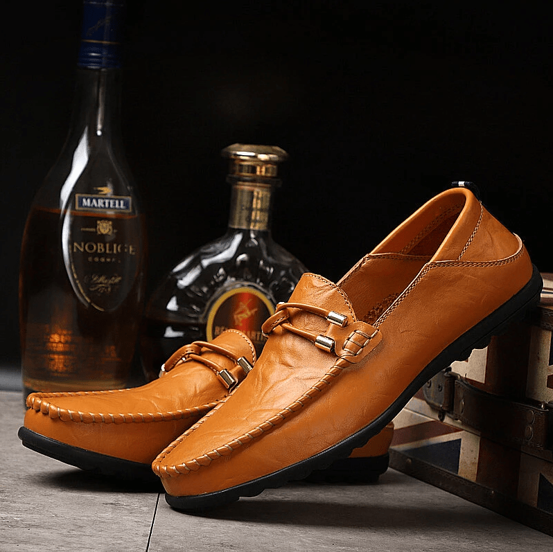 Comfymore™ Genuine Leather Comfy Casual Business Slip On Loafer Moccasins Shoes
