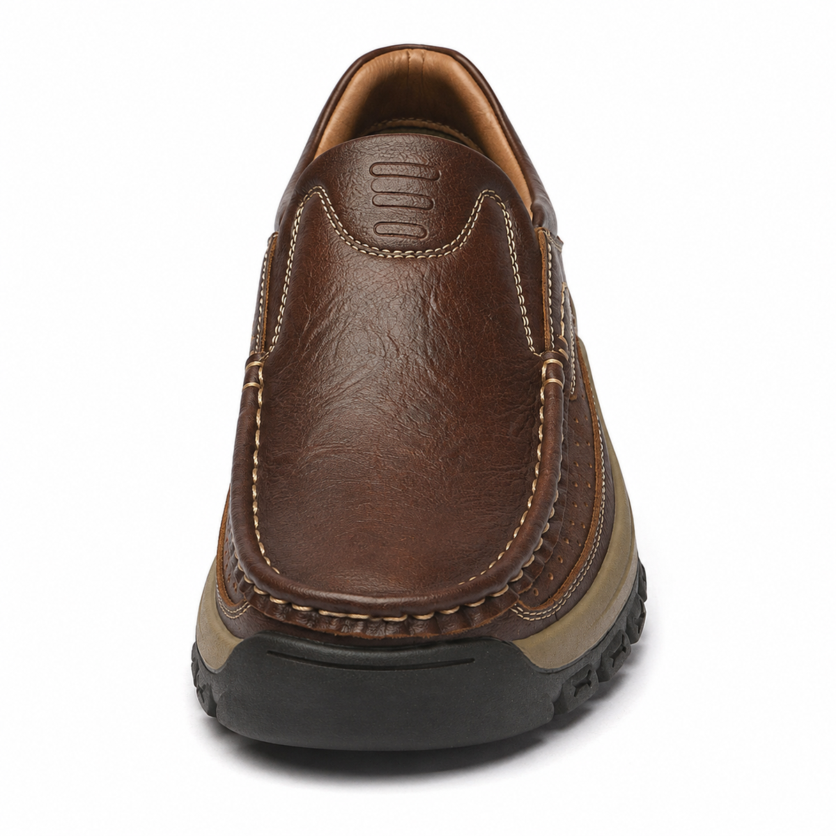 Orthopedic Walk-All-Day Loafers: Wide Toe Box & Premium Arch Support - Men's Leather Casual Shoes
