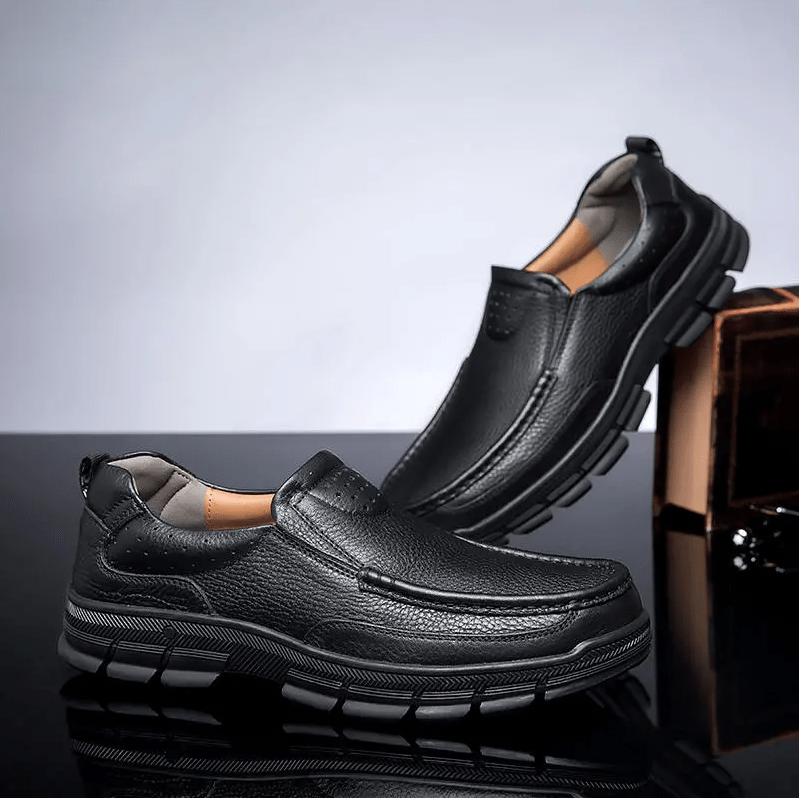 🔥Hot Sale🎁--35% OFF 🎉 Mens Comfy Soft Bottom Genuine Leather Slip On Loafers