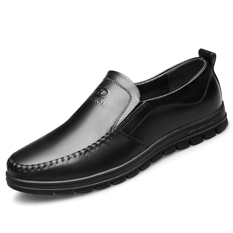 🔥Hot Sale🎁--40% OFF 🎉Mens Genuine Leather Soft Inslole Non Slip Casual Business Shoes