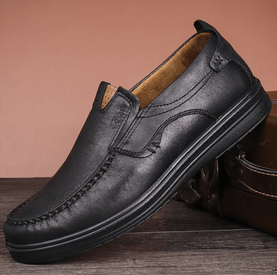 Comfymore™ Mens Soft Insole Casual Comfortable Leather Slip On Loafers