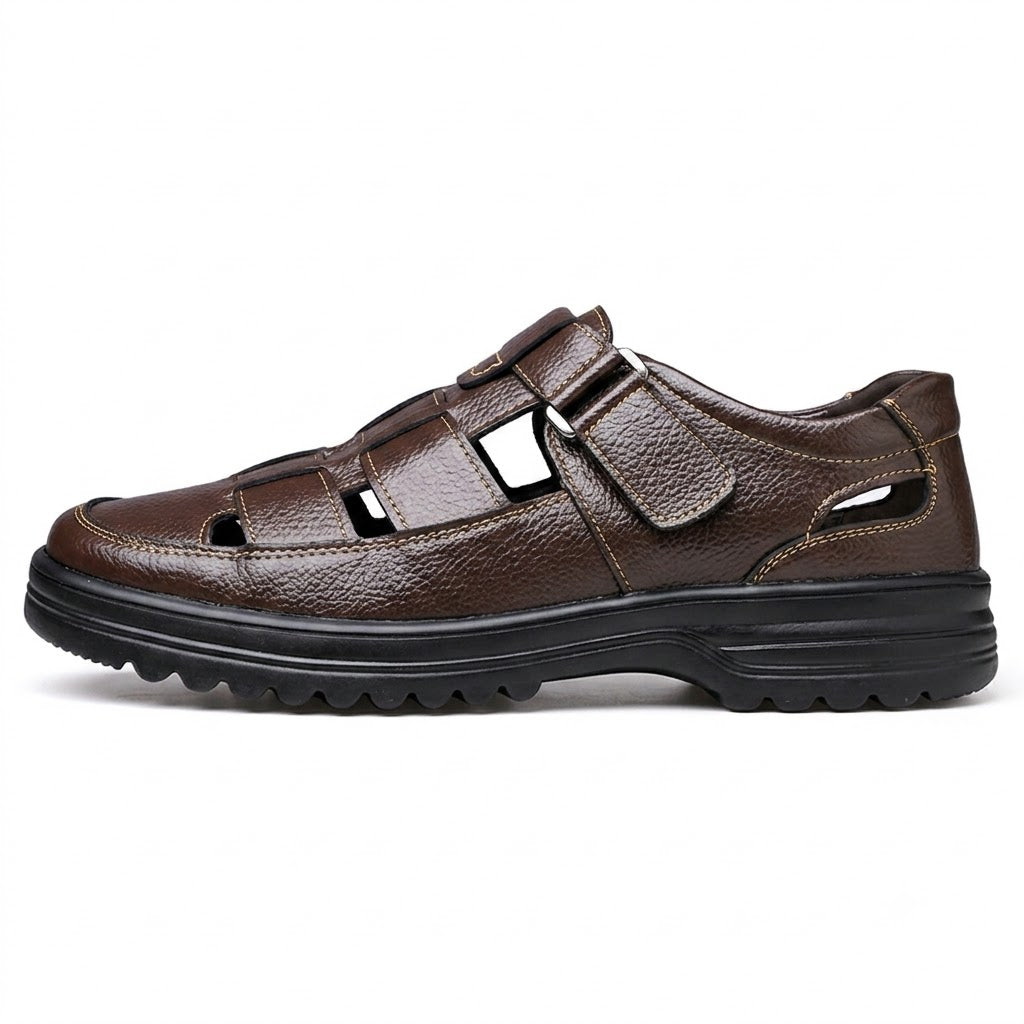 Men's Genuine Leather Comfort Walking Sandals