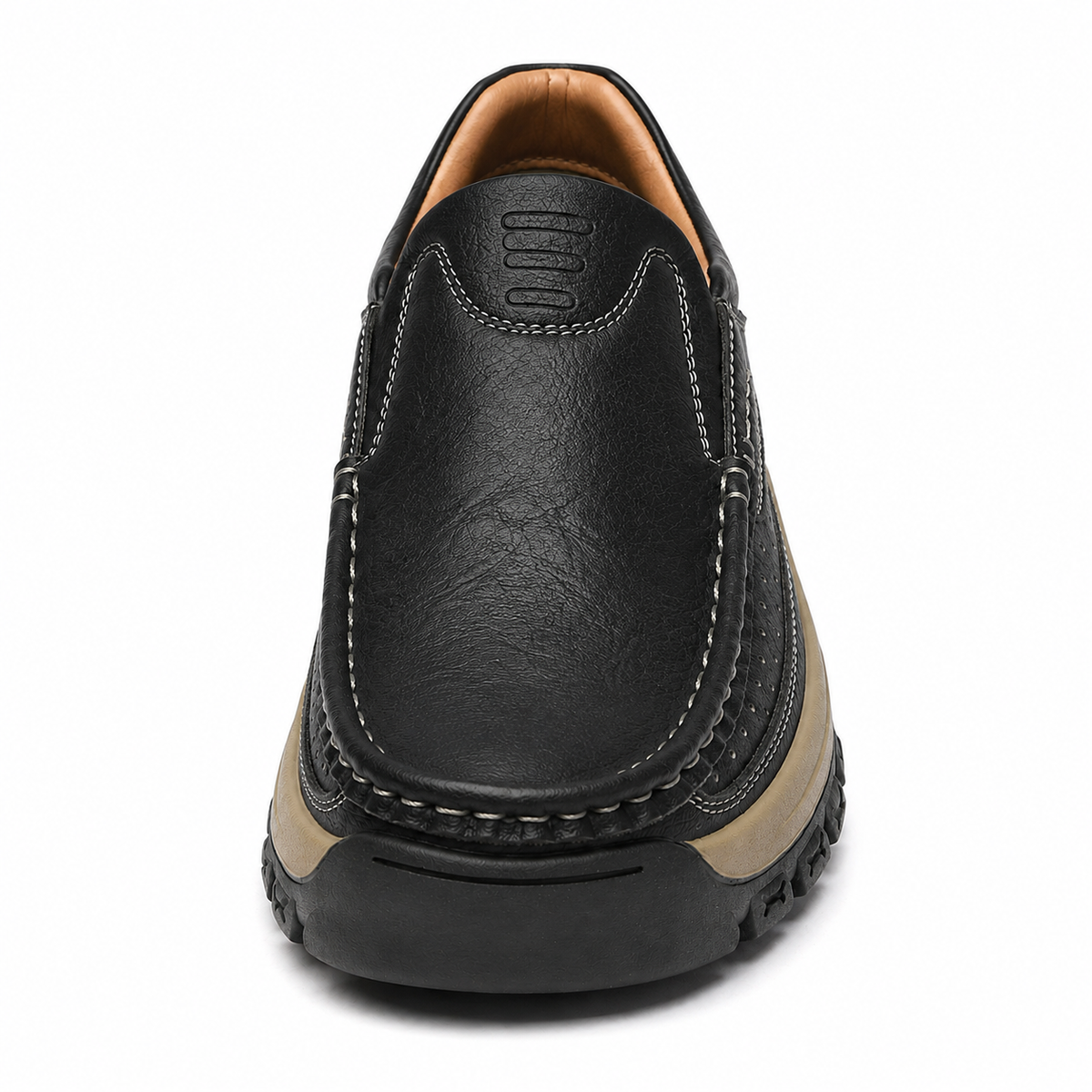 Orthopedic Walk-All-Day Loafers: Wide Toe Box & Premium Arch Support - Men's Leather Casual Shoes