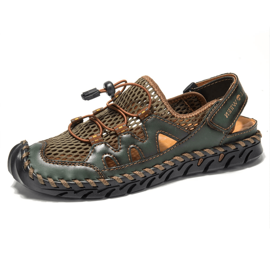 🎉40% OFF NOW🎉Men Genuine Leather Non-slip Mesh Casual Soft Sandals