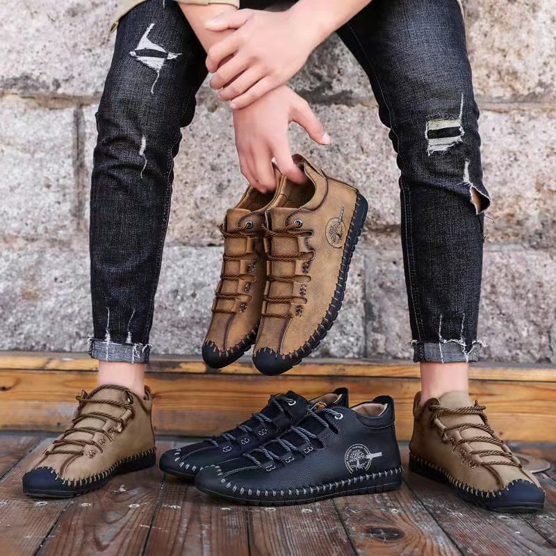 👻Halloween Offer🎃--30% OFF 🎉Men's Stylish Casual Comfy Soft Sole Leather Ankle Boots