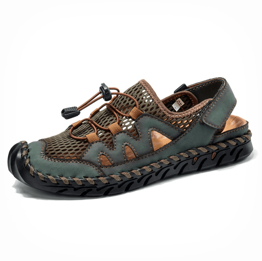 🎉40% OFF NOW🎉Men Genuine Leather Non-slip Mesh Casual Soft Sandals