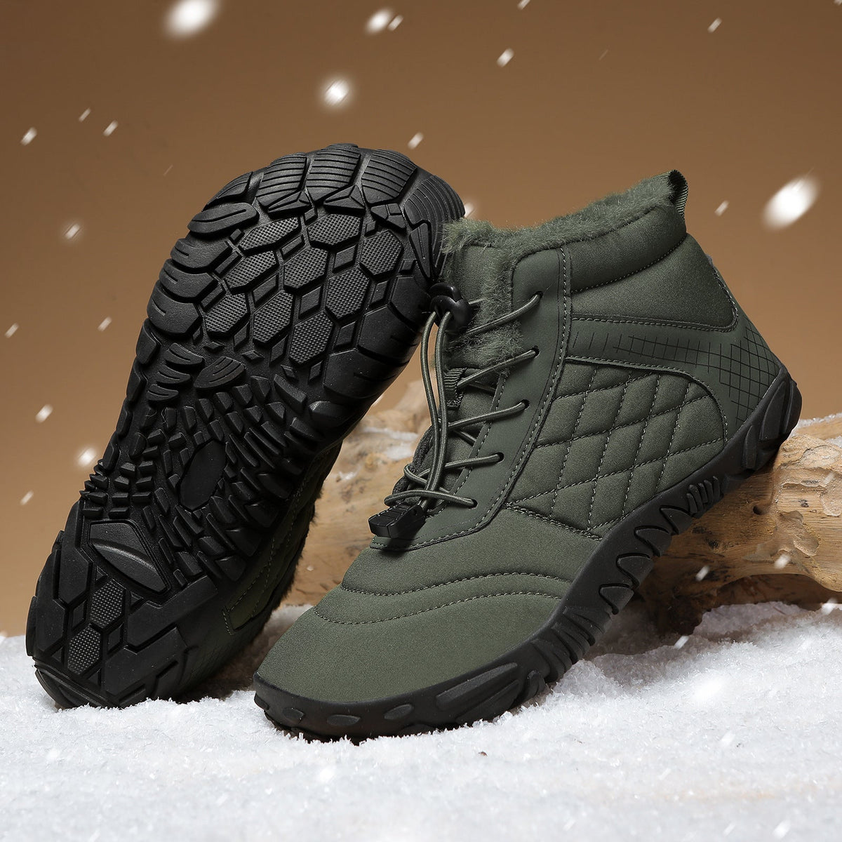 ❄️ArcticStride- Non-slip & Carbon Fiber Waterproof Winter Barefoot Shoes (Unisex)
