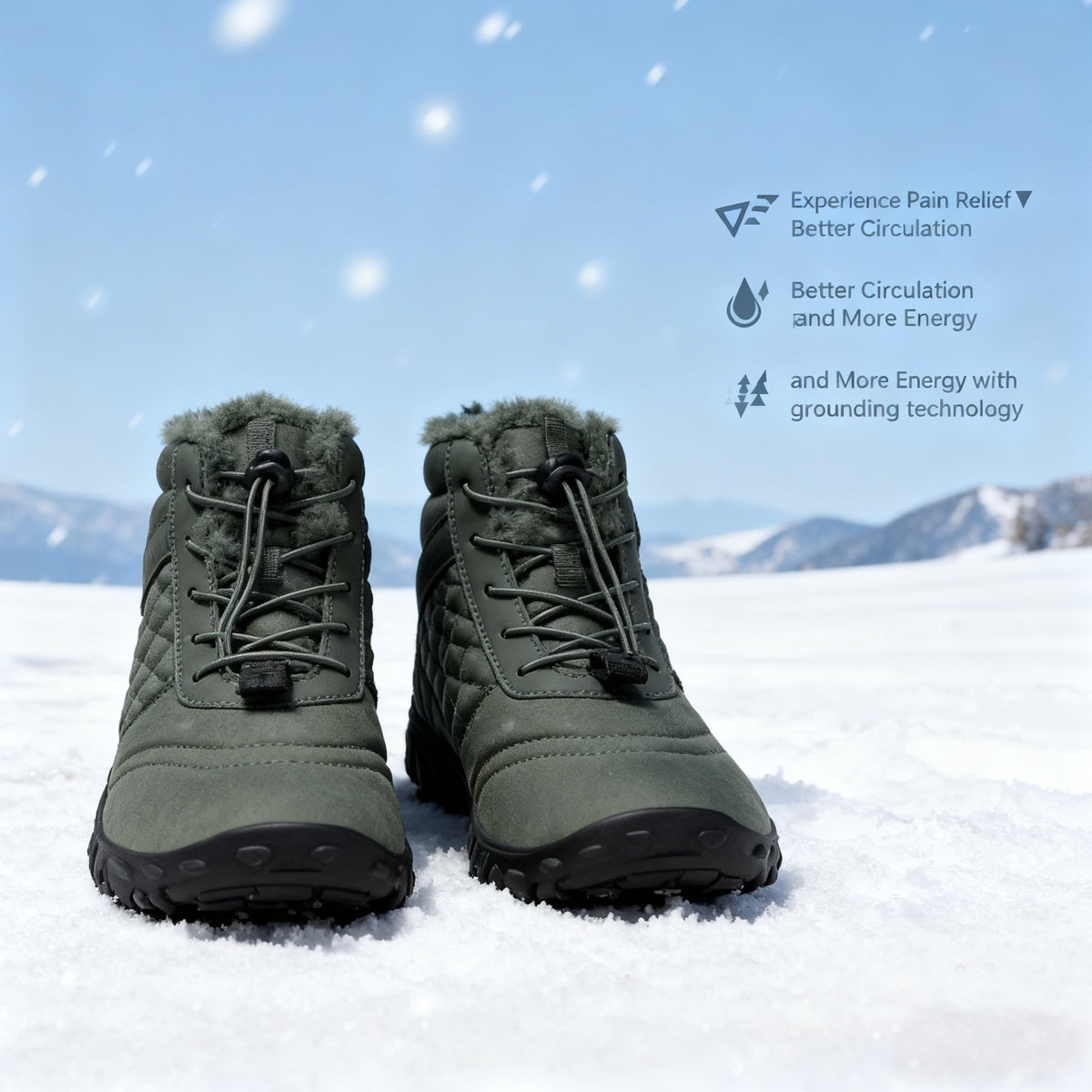 ❄️ArcticStride- Non-slip & Carbon Fiber Waterproof Winter Barefoot Shoes (Unisex)