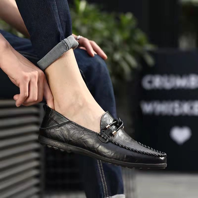 Comfymore™ Genuine Leather Comfy Casual Business Slip On Loafer Moccasins Shoes