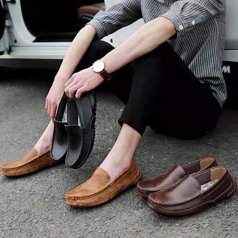 Comfymore™ Men's Genuine Leather Casual Business Driving Slip-On Loafers