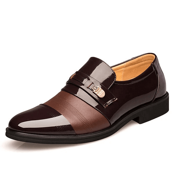 40% OFF Now 🎁Mens Comfortable Leather Business Lace Up Formal Slip On Penny Loafers