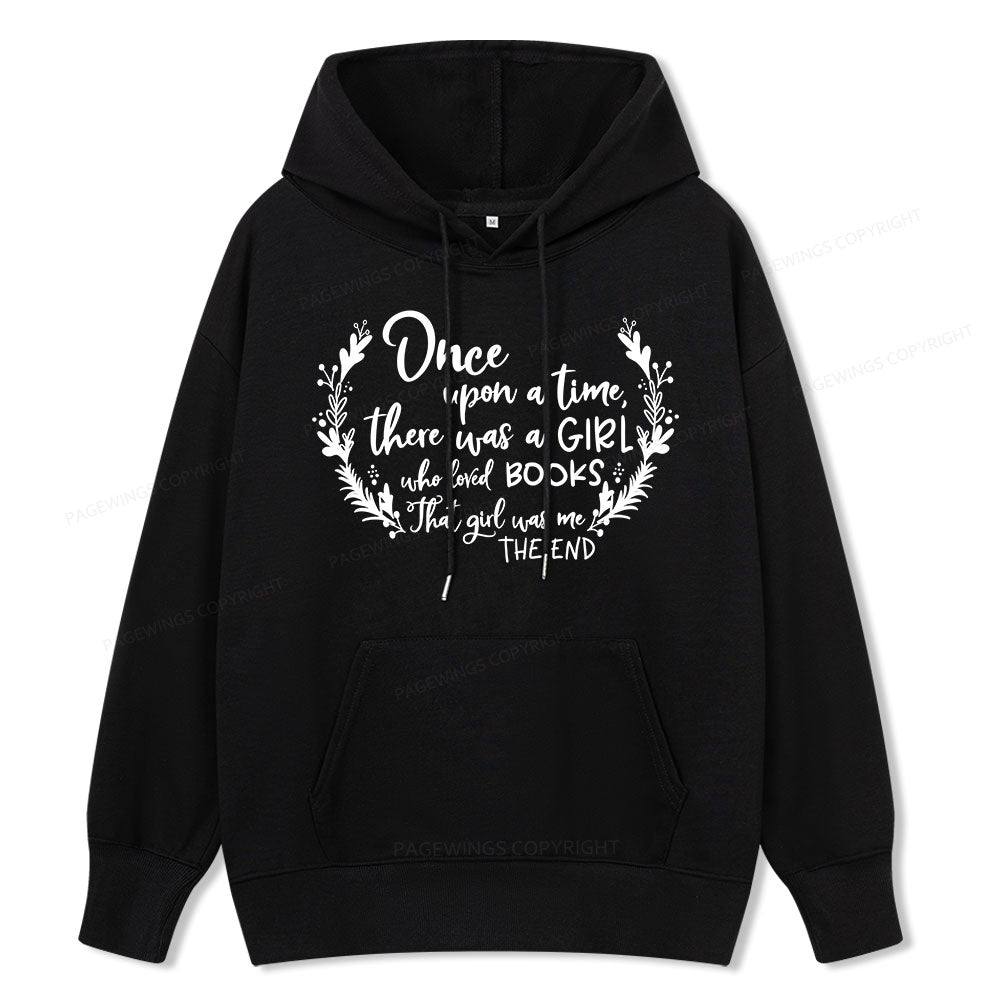 Pagewings There Was A Girl Who Loved Books Unisex Classic Hoodie
