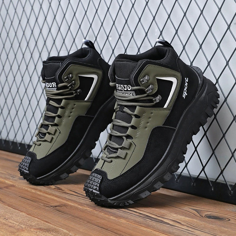 (⏰LAST DAY-70% OFF🛒)Men's Outdoor Hiking Boots - Waterproof, Non-Slip, Puncture-Proof And Smash-Proof; Correct Arch Support And Wide Toe - Suitable For Daily Wear And Outdoor Adventures
