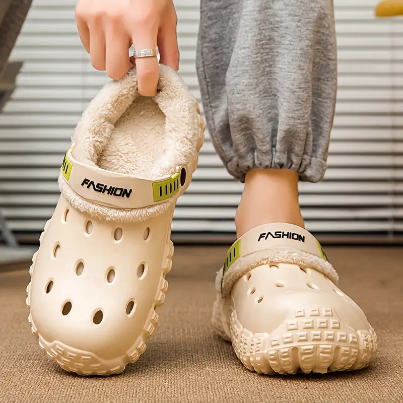Men's & Women's Warm Indoor/Outdoor Slippers with Soft Fleece Lining