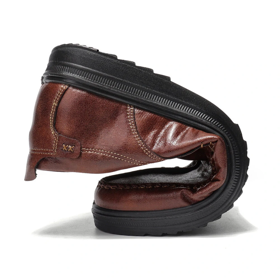 Comfymore™ Mens Soft Insole Casual Comfortable Leather Slip On Loafers