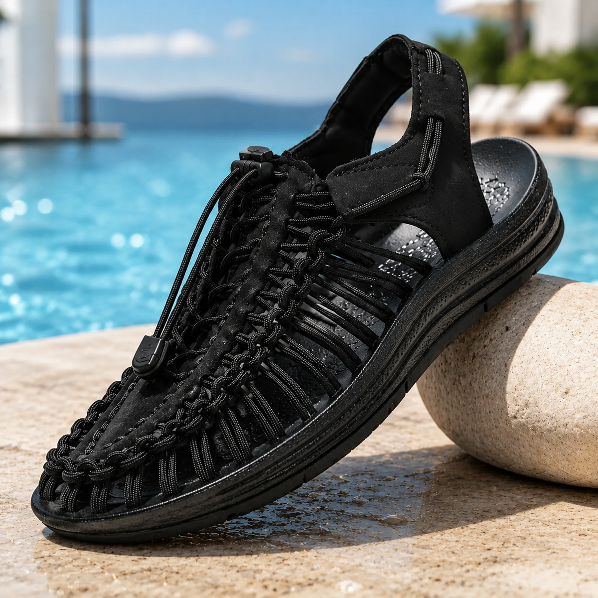 Men's Orthotic Arch Support Hand-Woven Outdoor Sandals | Non-Slip Amphibious Walking Shoes