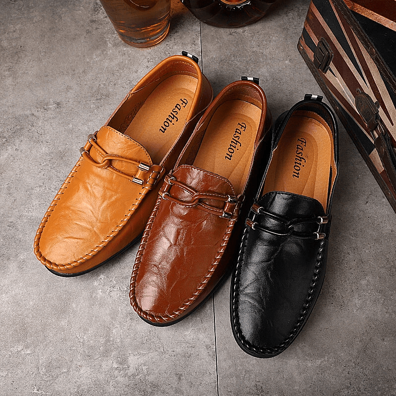 Comfymore™ Genuine Leather Comfy Casual Business Slip On Loafer Moccasins Shoes