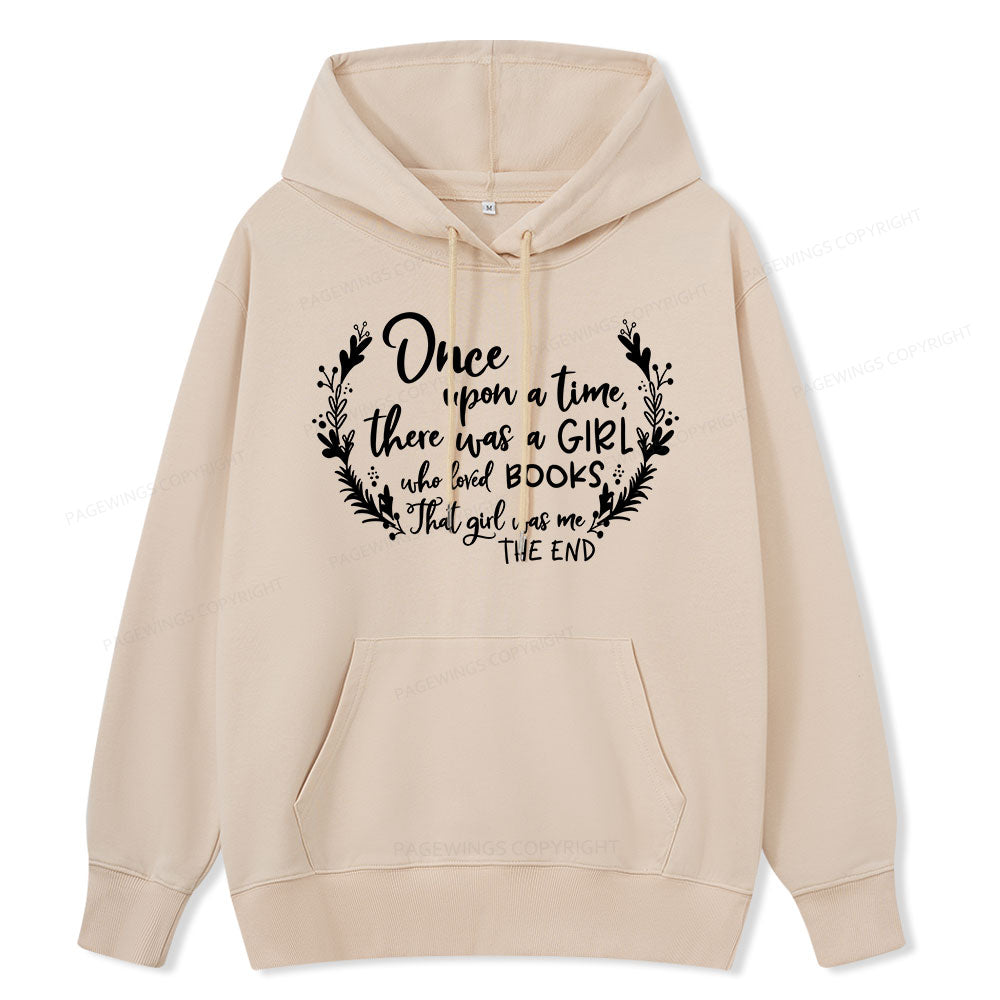 Pagewings There Was A Girl Who Loved Books Unisex Classic Hoodie