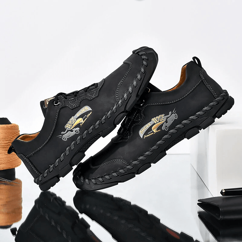 🔥Halloween Offer🎁 - 40% OFF 🎉Men Hand Stitching Non-slip Soft Bottom Casual Leather Shoes - oscloudgo