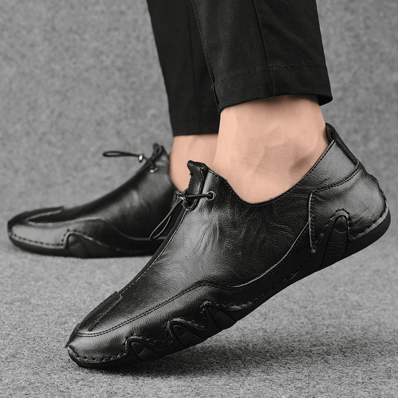 🔥Hot Sale🎁 - 30% OFF 🎉 Men Genuine Leather Lightweight Soft Sole Fashion Casual Loafers - oscloudgo