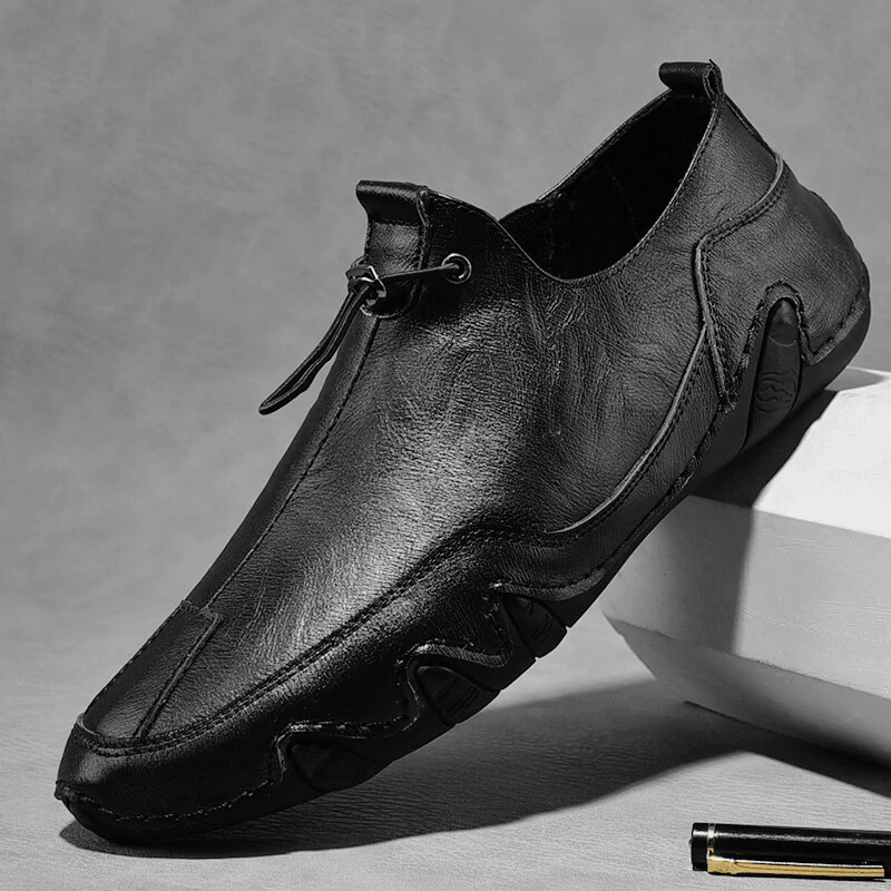 🔥Hot Sale🎁 - 30% OFF 🎉 Men Genuine Leather Lightweight Soft Sole Fashion Casual Loafers - oscloudgo