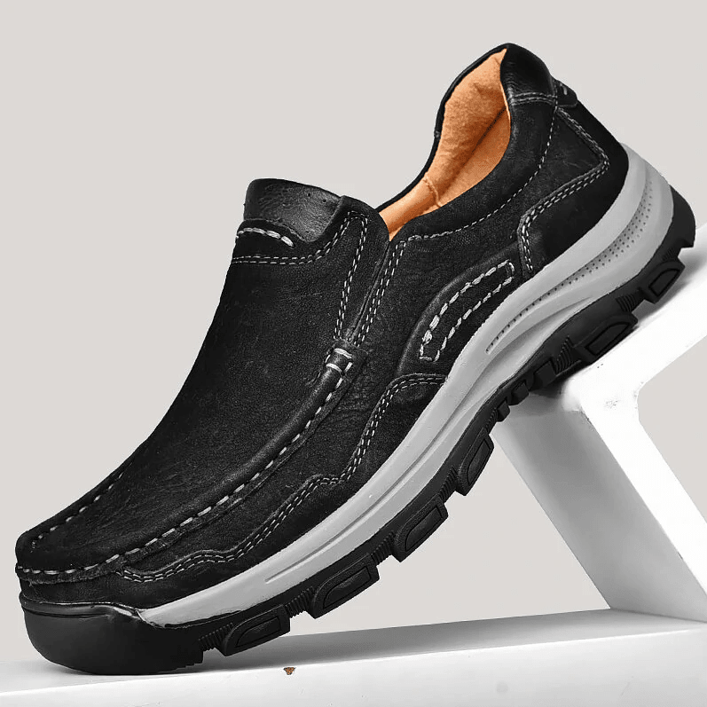 🔥Hot Sale🎁 - 30% OFF 🎉Mens Non-slip Soft Sole Comfy Casual Genuine Leather Loafers - oscloudgo