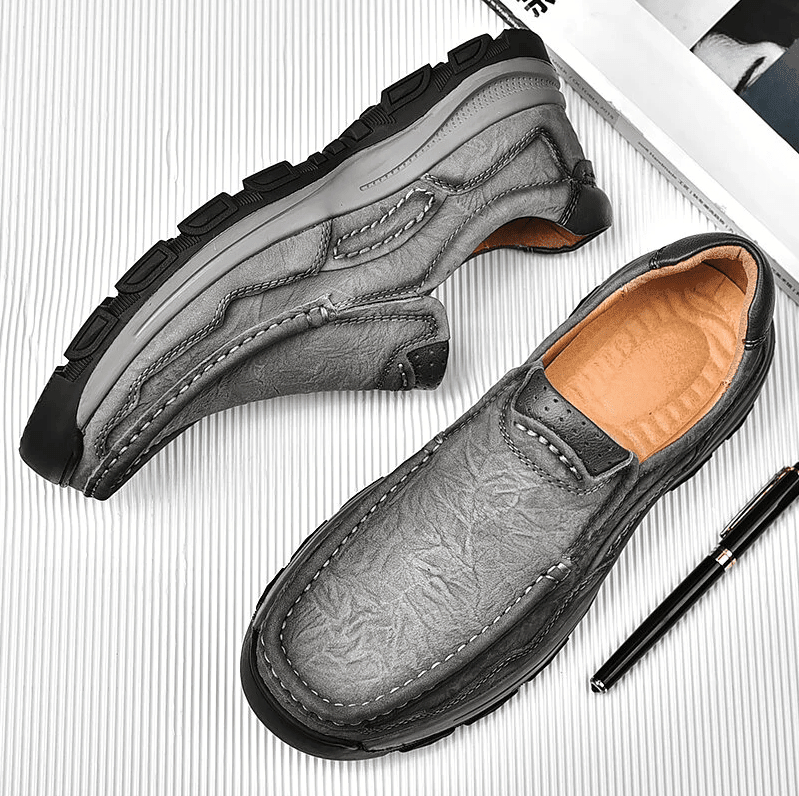🔥Hot Sale🎁 - 30% OFF 🎉Mens Non-slip Soft Sole Comfy Casual Genuine Leather Loafers - oscloudgo