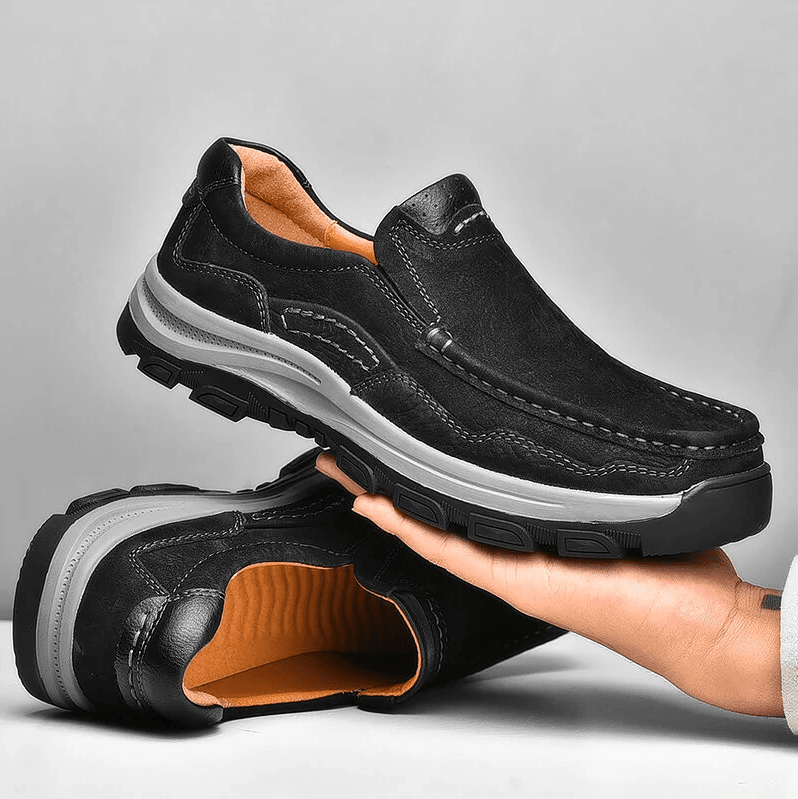 🔥Hot Sale🎁 - 30% OFF 🎉Mens Non-slip Soft Sole Comfy Casual Genuine Leather Loafers - oscloudgo