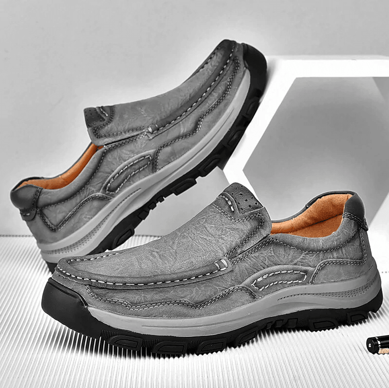 🔥Hot Sale🎁 - 30% OFF 🎉Mens Non-slip Soft Sole Comfy Casual Genuine Leather Loafers - oscloudgo