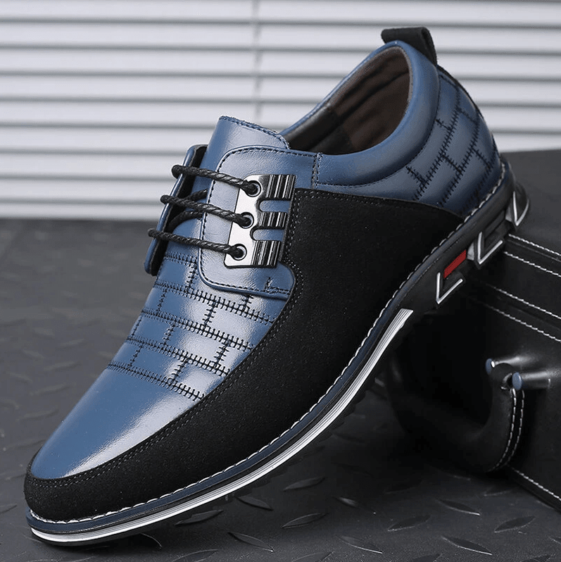 🔥Hot Sale🎁 - 40% OFF 🎉Men Splicing Non Slip Business Casual Comfortable Leather Oxfords - oscloudgo