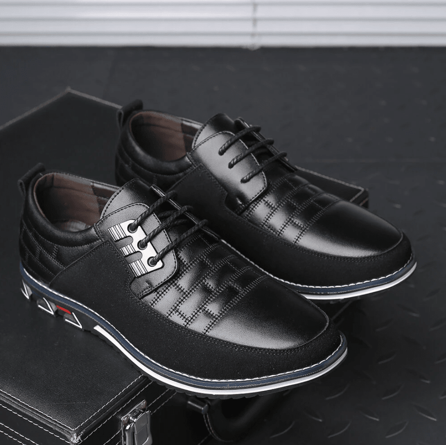 🔥Hot Sale🎁 - 40% OFF 🎉Men Splicing Non Slip Business Casual Comfortable Leather Oxfords - oscloudgo